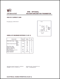 datasheet for TIP140 by Wing Shing Electronic Co. - manufacturer of power semiconductors
