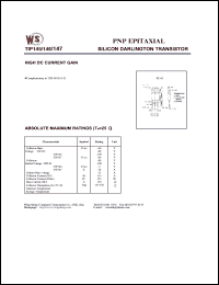 datasheet for TIP145 by Wing Shing Electronic Co. - manufacturer of power semiconductors