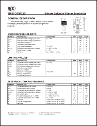 datasheet for TIP32C by Wing Shing Electronic Co. - manufacturer of power semiconductors