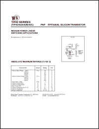 datasheet for TIP42A by Wing Shing Electronic Co. - manufacturer of power semiconductors