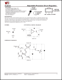 datasheet for TL431CPK by Wing Shing Electronic Co. - manufacturer of power semiconductors