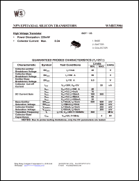 datasheet for WMBT3904 by Wing Shing Electronic Co. - manufacturer of power semiconductors