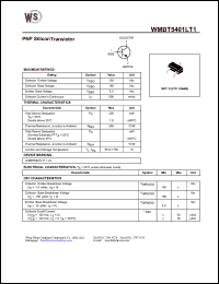 datasheet for WMBT5401LT1 by Wing Shing Electronic Co. - manufacturer of power semiconductors