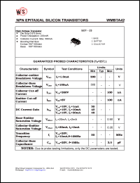 datasheet for WMBTA42 by Wing Shing Electronic Co. - manufacturer of power semiconductors
