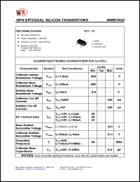 datasheet for WMBTA92 by Wing Shing Electronic Co. - manufacturer of power semiconductors