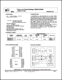 datasheet for WS628128LLP-70 by Wing Shing Electronic Co. - manufacturer of power semiconductors