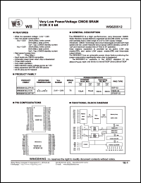 datasheet for WS628512LLFP by Wing Shing Electronic Co. - manufacturer of power semiconductors