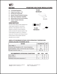 datasheet for WS7805DP by Wing Shing Electronic Co. - manufacturer of power semiconductors