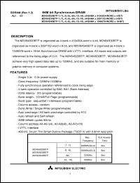 datasheet for M2V64S20BTP-8L by Mitsubishi Electric Corporation, Semiconductor Group