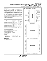 datasheet for M5M51008BFP-15VLL by Mitsubishi Electric Corporation, Semiconductor Group