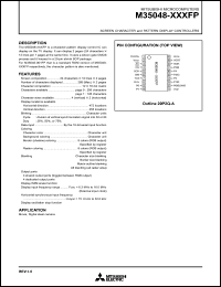 datasheet for M35048-XXXFP by Mitsubishi Electric Corporation, Semiconductor Group
