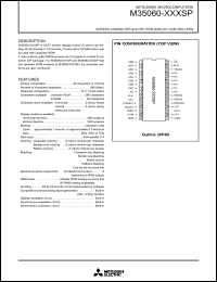 datasheet for M35060-XXXSP by Mitsubishi Electric Corporation, Semiconductor Group