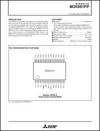 datasheet for M35501FP by Mitsubishi Electric Corporation, Semiconductor Group