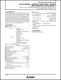datasheet for M37272M8-XXXSP by Mitsubishi Electric Corporation, Semiconductor Group