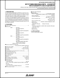 datasheet for M37272M6H-XXXSP by Mitsubishi Electric Corporation, Semiconductor Group