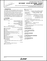 datasheet for M37280MF-XXXSP by Mitsubishi Electric Corporation, Semiconductor Group