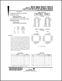 datasheet for SNJ54148J by Texas Instruments