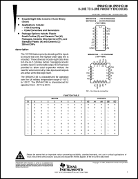 datasheet for SN54HC148J by Texas Instruments