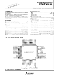 datasheet for M38C20M8-XXXHP by Mitsubishi Electric Corporation, Semiconductor Group