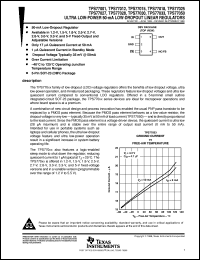 datasheet for TPS77050DBVR by Texas Instruments