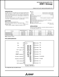 datasheet for M34501M2-XXXFP by Mitsubishi Electric Corporation, Semiconductor Group