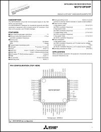 datasheet for M37516F8HP by Mitsubishi Electric Corporation, Semiconductor Group