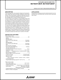 datasheet for M37902FCMHP by Mitsubishi Electric Corporation, Semiconductor Group