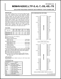 datasheet for M5M4V4265TP-7S by Mitsubishi Electric Corporation, Semiconductor Group