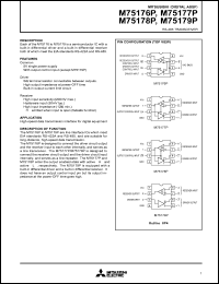 datasheet for M75179P by Mitsubishi Electric Corporation, Semiconductor Group