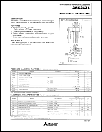 datasheet for 2SC2131 by Mitsubishi Electric Corporation, Semiconductor Group