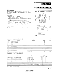 datasheet for 2SC2133 by Mitsubishi Electric Corporation, Semiconductor Group