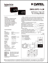 datasheet for DMS-20PC-1-LM by 