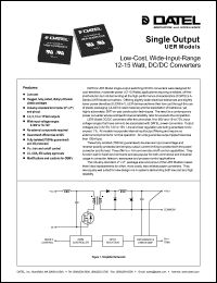 datasheet for UER-3.3/3650-D48 by 