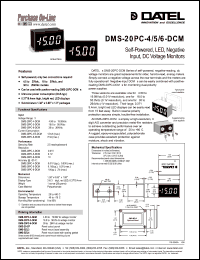 datasheet for DMS-20PC-5-DCM by 