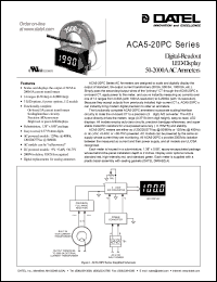 datasheet for ACA5-20PC-11-DC3-RL by 