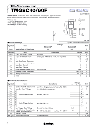 datasheet for TMG8C40F by SanRex (Sansha Electric Mfg. Co., Ltd.)