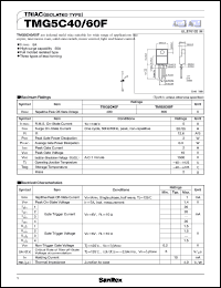 datasheet for TMG5C40F by SanRex (Sansha Electric Mfg. Co., Ltd.)