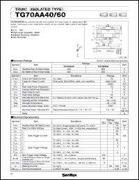 datasheet for TG70AA40 by SanRex (Sansha Electric Mfg. Co., Ltd.)