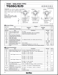 datasheet for TG35E40 by SanRex (Sansha Electric Mfg. Co., Ltd.)