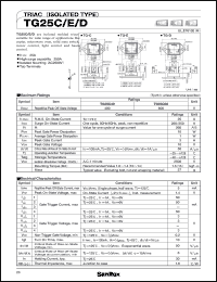 datasheet for TG25E60 by SanRex (Sansha Electric Mfg. Co., Ltd.)
