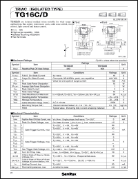 datasheet for TG16D40 by SanRex (Sansha Electric Mfg. Co., Ltd.)