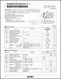 datasheet for SQD300BA60 by SanRex (Sansha Electric Mfg. Co., Ltd.)