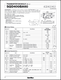 datasheet for SQD400BA60 by SanRex (Sansha Electric Mfg. Co., Ltd.)