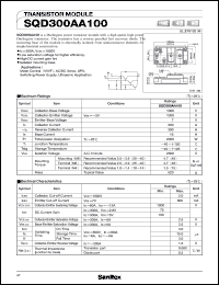 datasheet for SQD300AA100 by SanRex (Sansha Electric Mfg. Co., Ltd.)