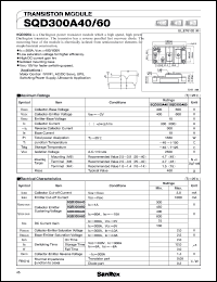 datasheet for SQD300A60 by SanRex (Sansha Electric Mfg. Co., Ltd.)
