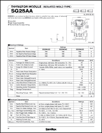 datasheet for SG25AA20 by SanRex (Sansha Electric Mfg. Co., Ltd.)