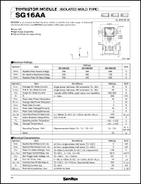 datasheet for SG16AA60 by SanRex (Sansha Electric Mfg. Co., Ltd.)