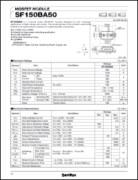 datasheet for SF150BA50 by SanRex (Sansha Electric Mfg. Co., Ltd.)