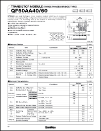 datasheet for QF50AA40 by SanRex (Sansha Electric Mfg. Co., Ltd.)