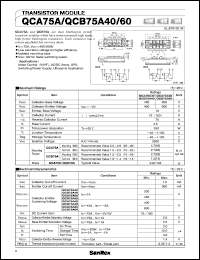 datasheet for QCA75A60 by SanRex (Sansha Electric Mfg. Co., Ltd.)